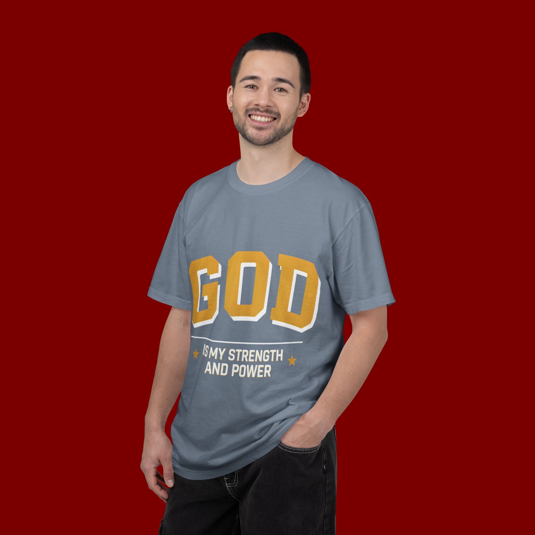 God Is My Strength T-Shirt — Faith Christian Graphic Tee