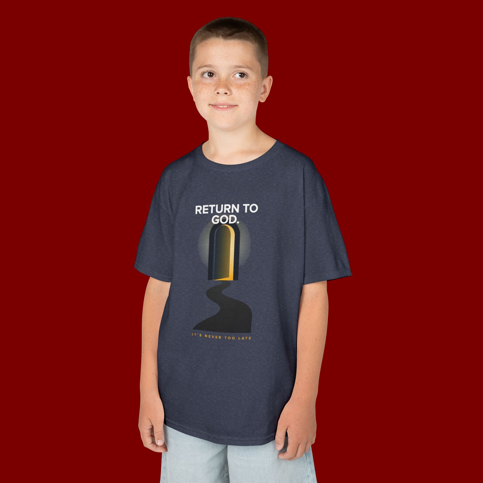 Kids T‑Shirt — "Return to God" Spiritual Graphic Tee
