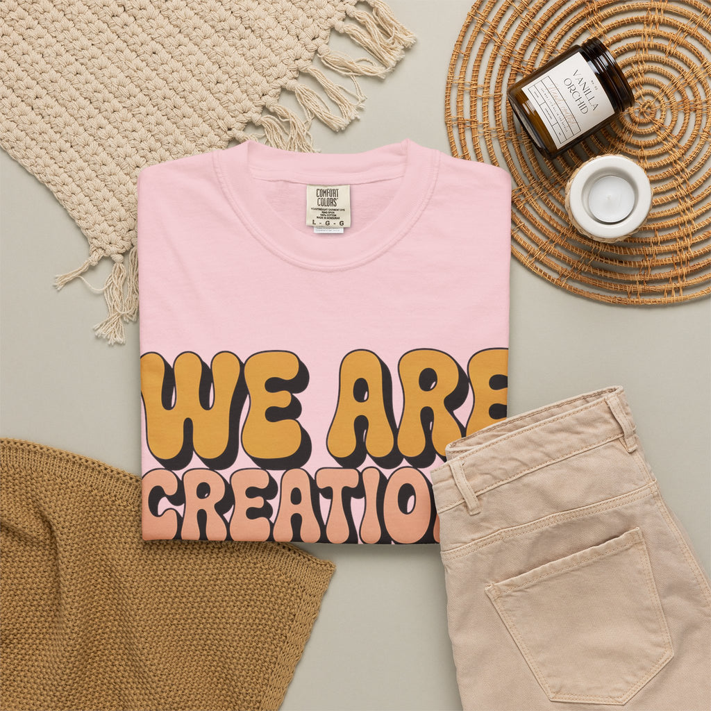 We Are Creations of God T-Shirt — Retro Faith Graphic Tee