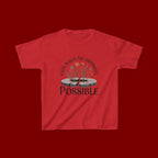 Kids Tee — “Faith Makes the Impossible Possible” Floral Inspirational Shirt
