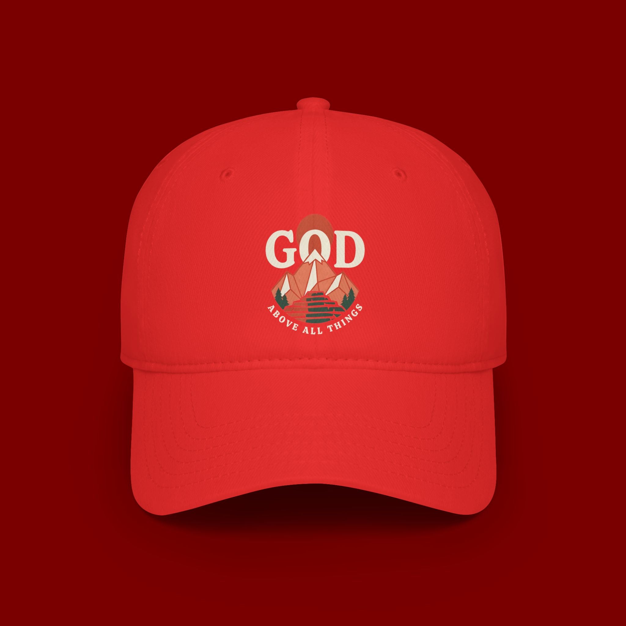 God Above All Things Embroidered Baseball Cap