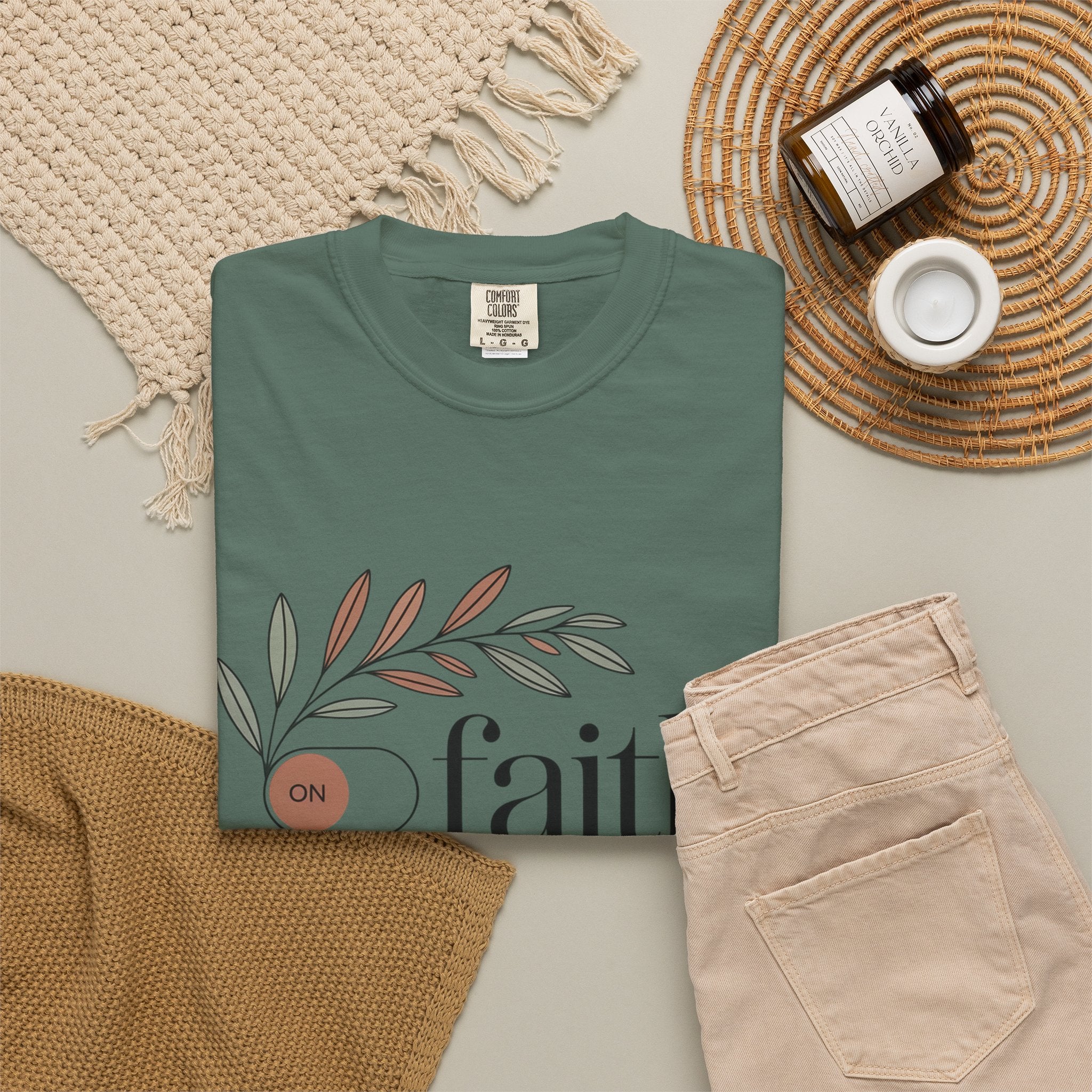 Faith Over Fear T‑Shirt — Inspirational Christian Tee with 'faith' and 'fear' Design
