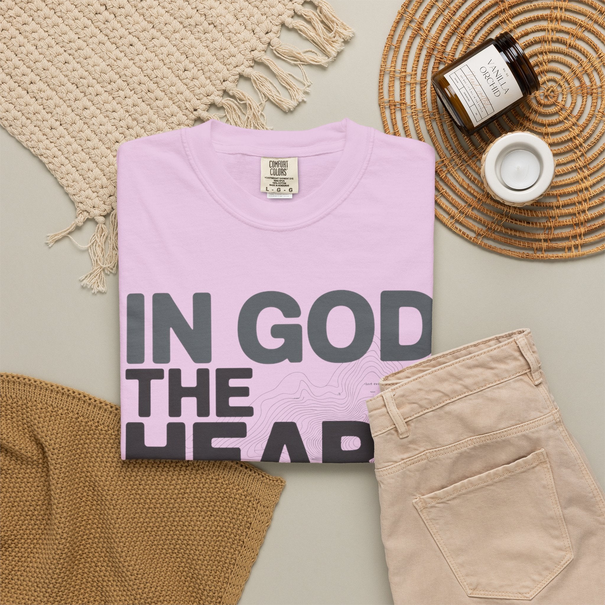 Christian Faith T-Shirt — “In God the Heart Finds Peace” Inspirational Tee