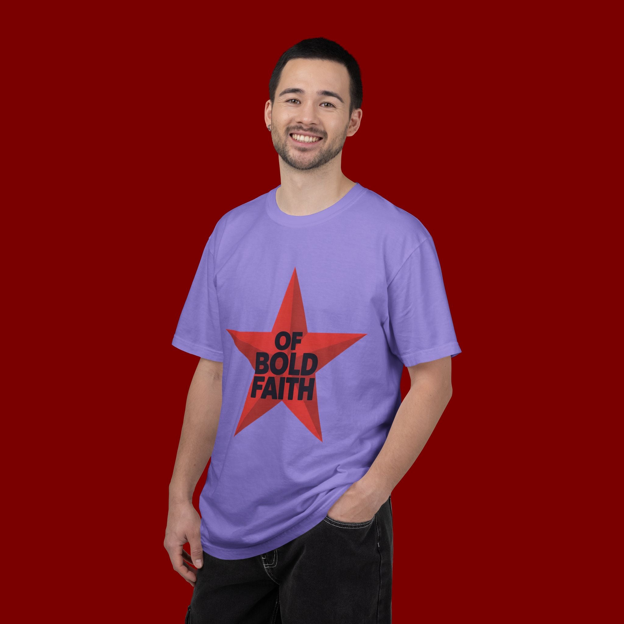 Bold Faith Star T-Shirt — "Of Bold Faith" Graphic Tee