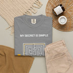 I Pray Maze T-Shirt — "My Secret Is Simple" Christian Faith Tee