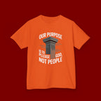 Kids T-Shirt — "Our Purpose Is To Please God, Not People" Faith Graphic Tee