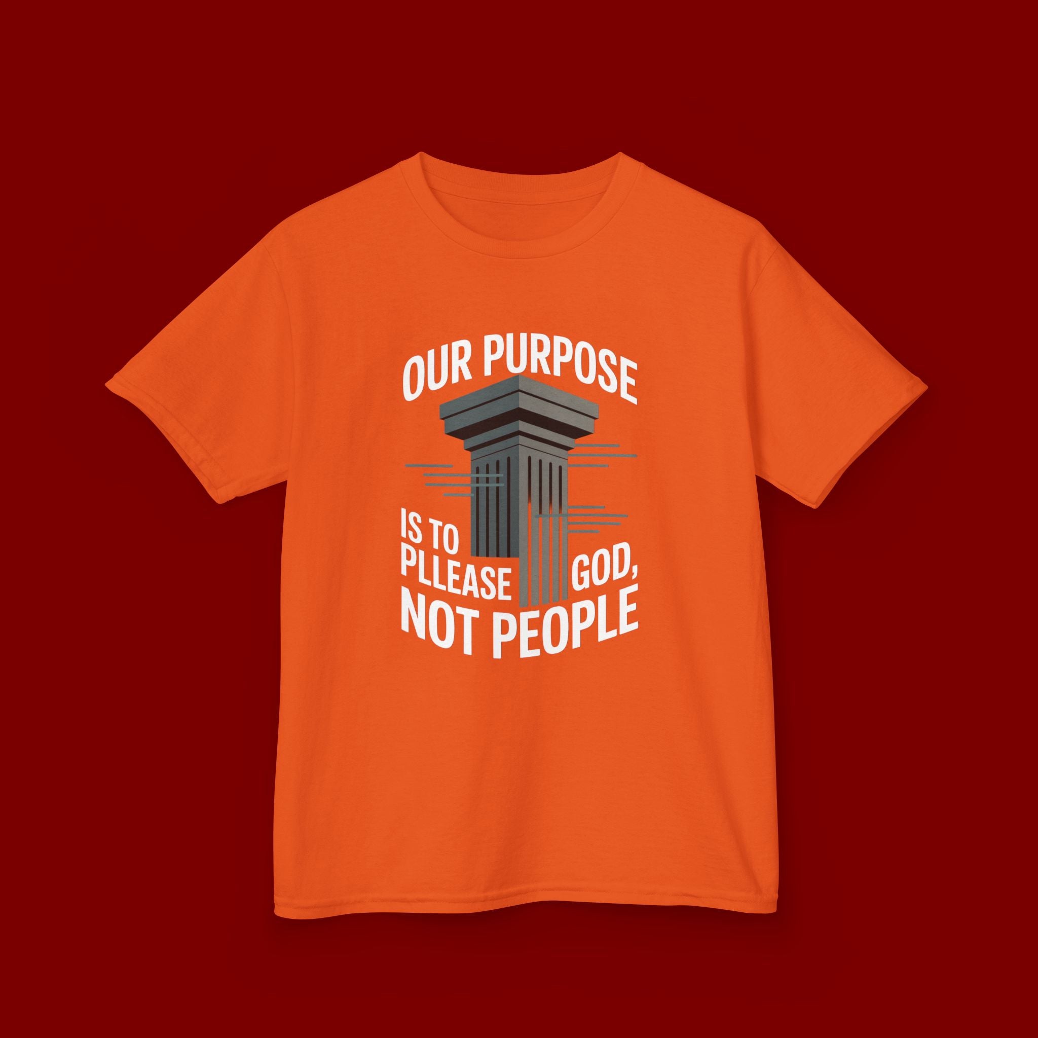 Kids T-Shirt — "Our Purpose Is To Please God, Not People" Faith Graphic Tee