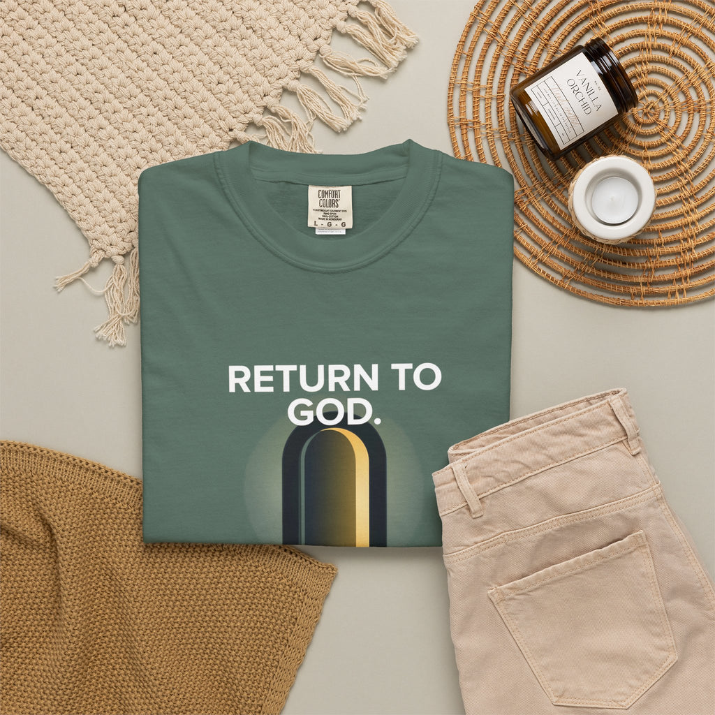 Mystic Doorway T-Shirt — Golden Arch Path Graphic Tee