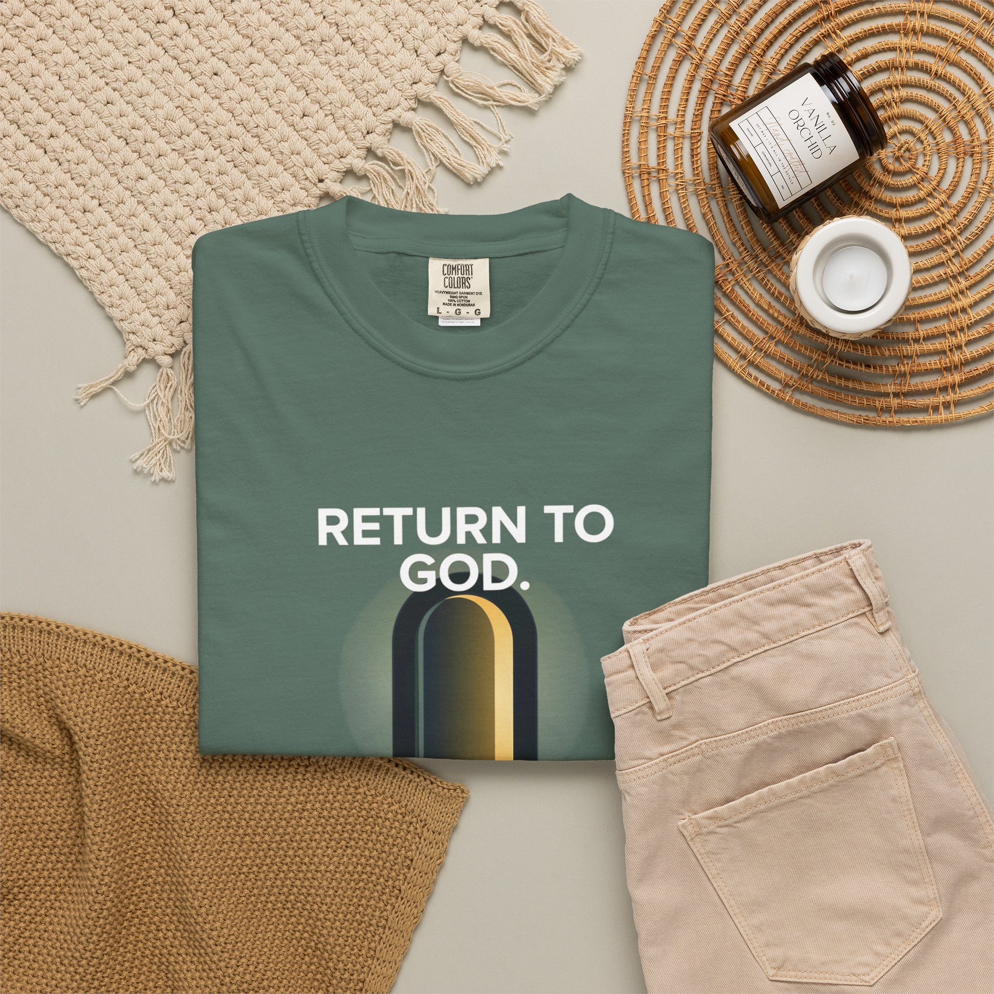 Mystic Doorway T-Shirt — Golden Arch Path Graphic Tee