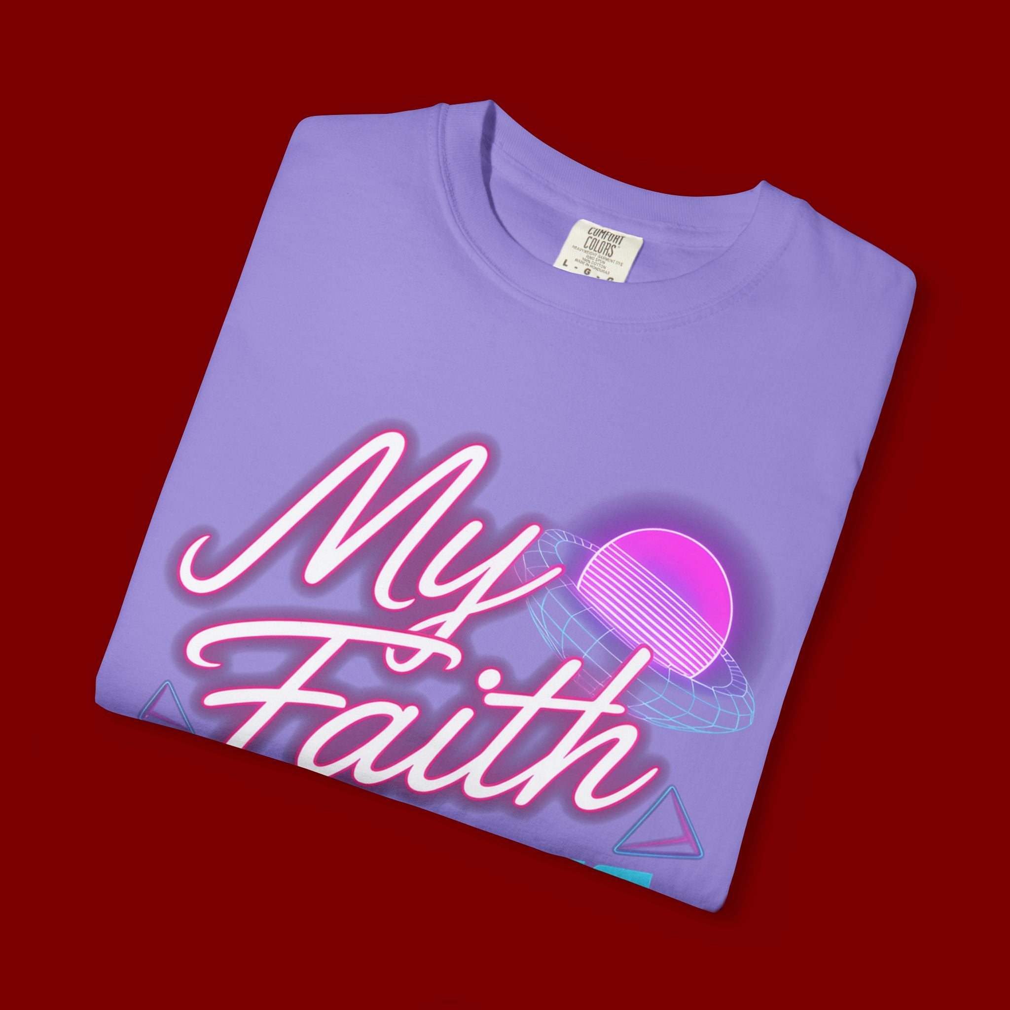 Faith T-Shirt — "My Faith in God Is Solid" Retro Graphic Tee
