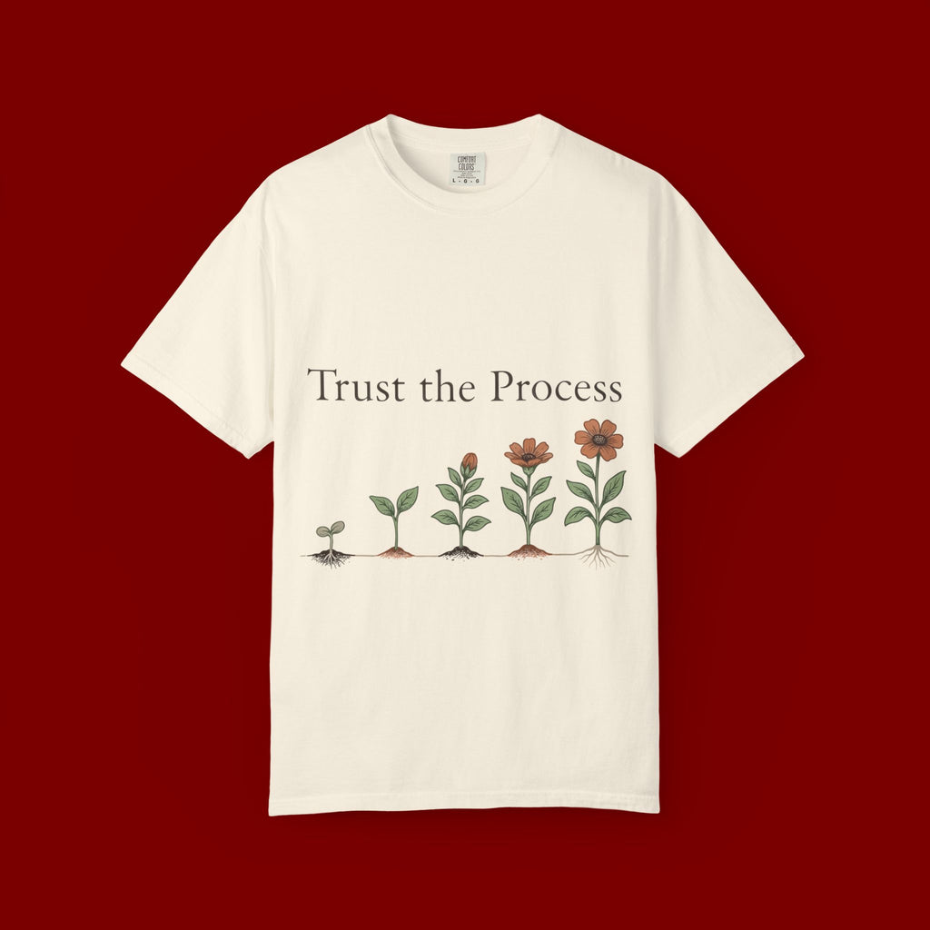 Trust the Process Floral T-Shirt — Growth Graphic Tee