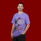 Faith On, Fear Off T-Shirt — Inspirational Christian Graphic Tee