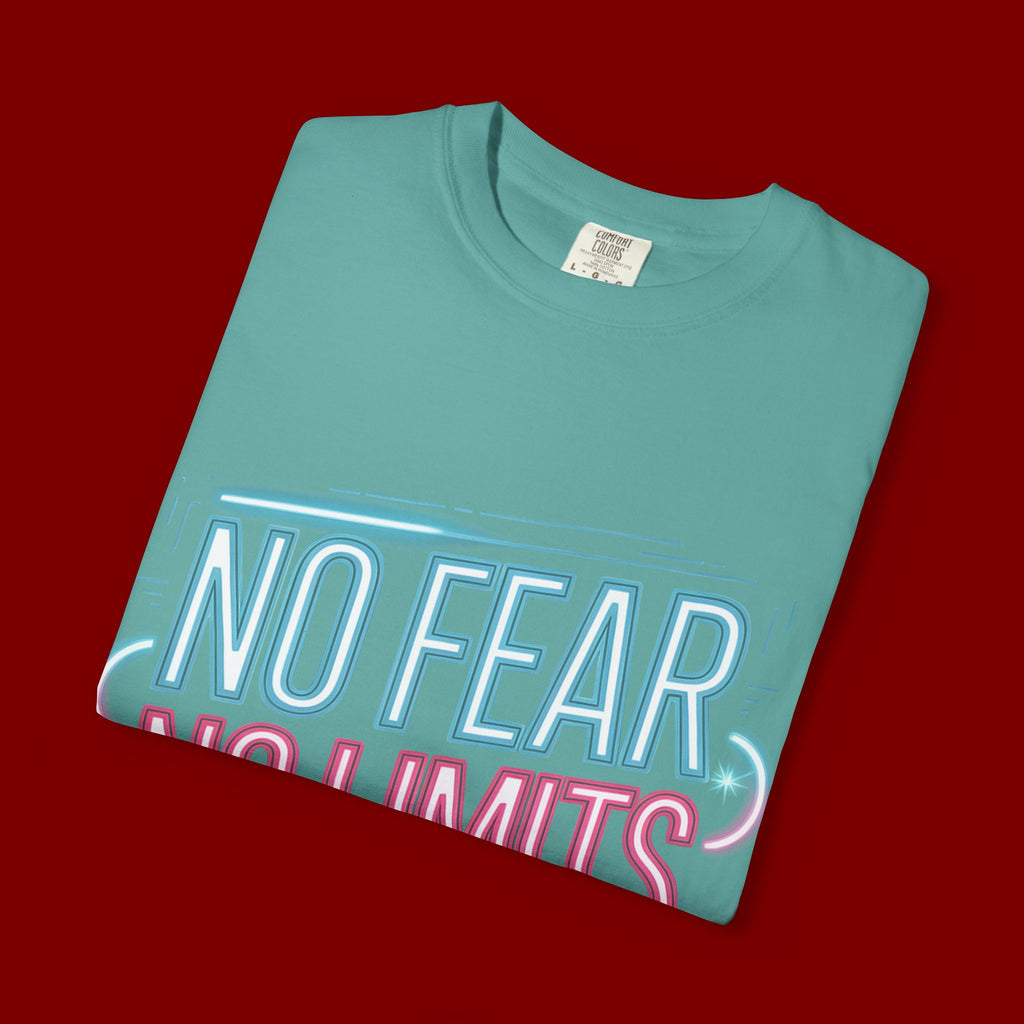 No Fear No Limits No Excuses Neon Graphic T-Shirt