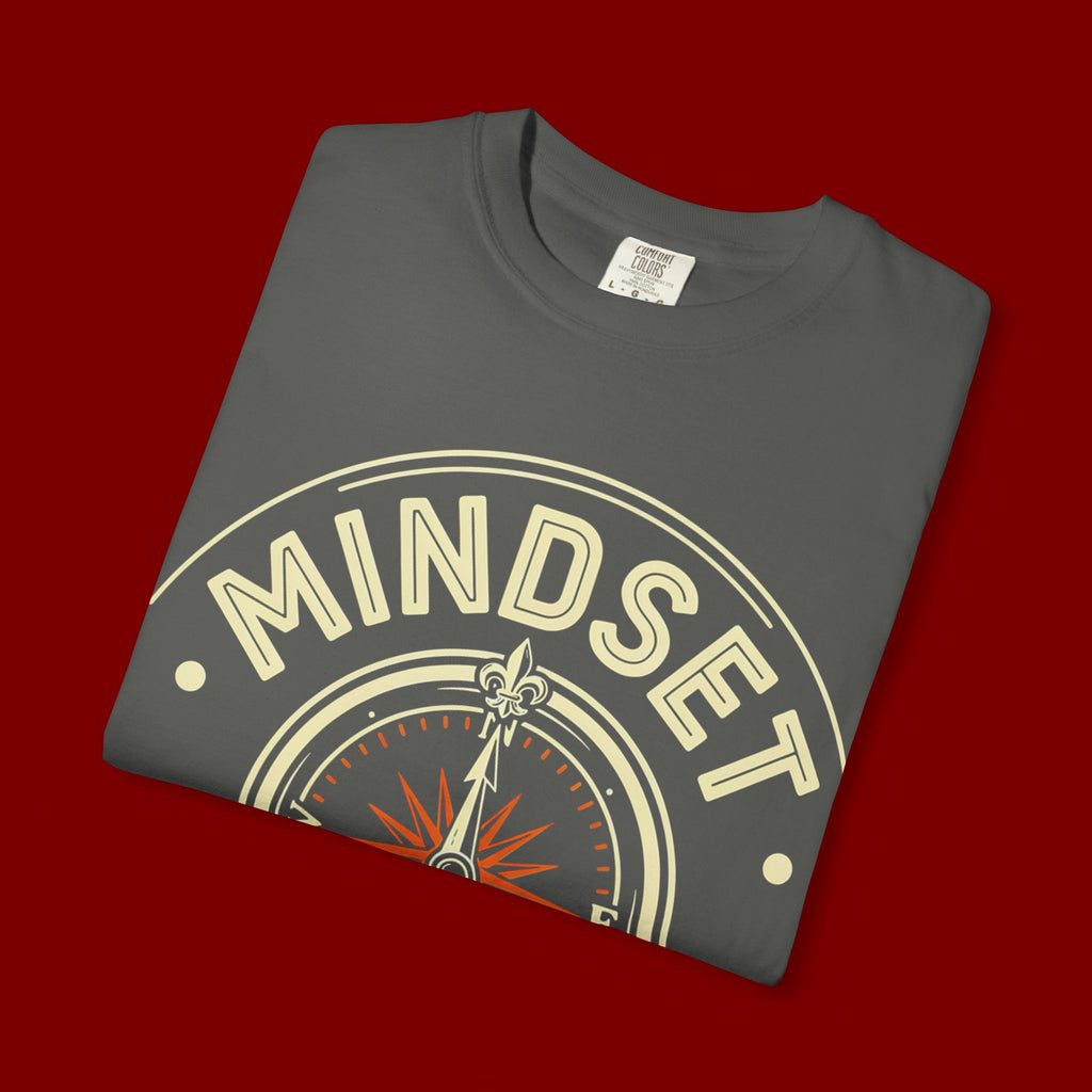 Mindset Over Everything T-Shirt — Positive Vibes Compass Graphic Tee