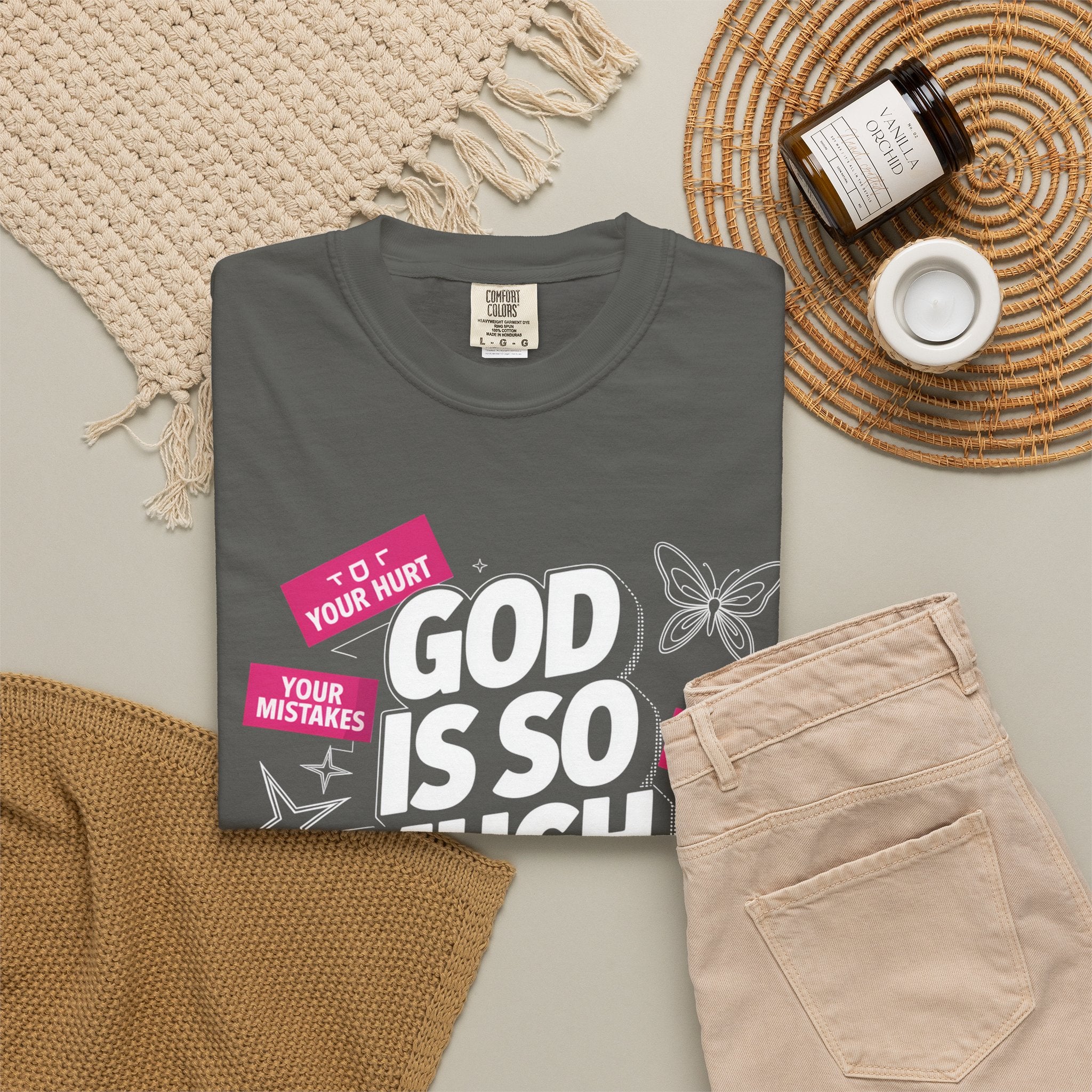God Is So Much Bigger Than T-Shirt — Inspirational Christian Faith Graphic Tee