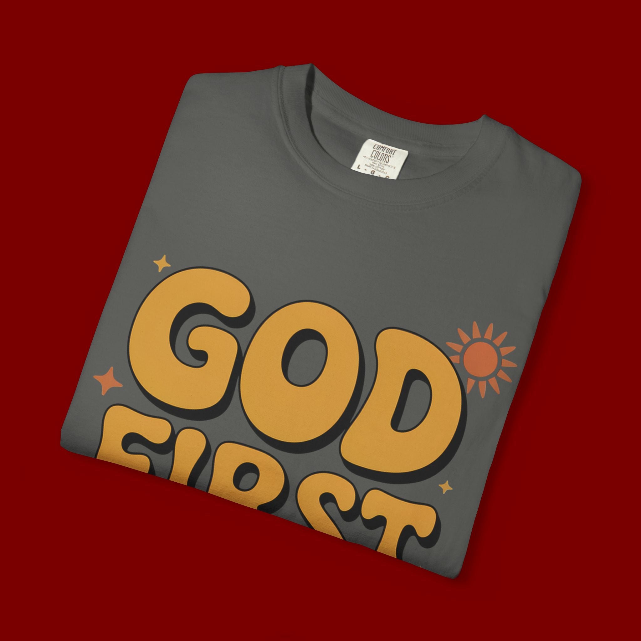 God First Bro T-Shirt — Retro Christian Faith Tee
