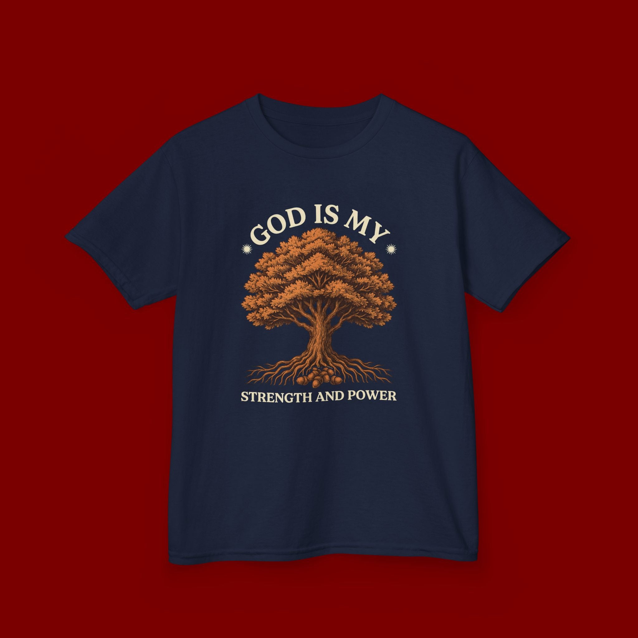 Autumn Oak Tree Kids T‑Shirt — Cozy Fall Nature Tee for Children