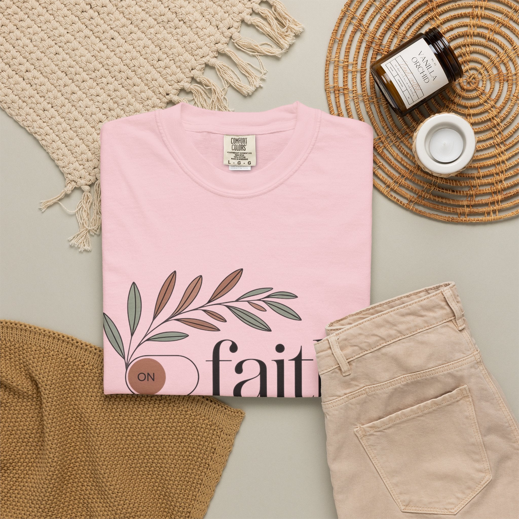 Faith Over Fear T‑Shirt — Inspirational Christian Tee with 'faith' and 'fear' Design