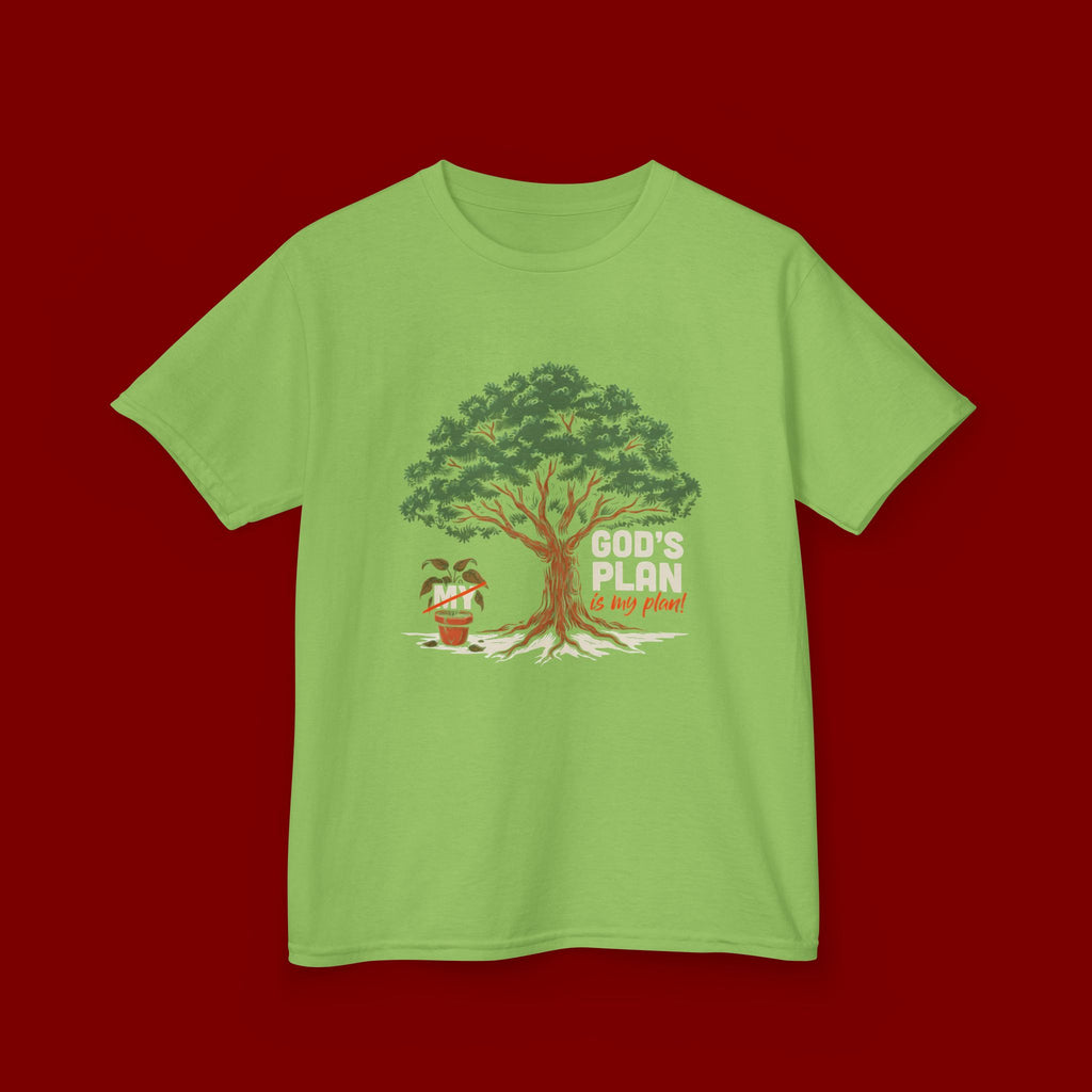 Kids Tee — Cute Tree & Plant Pot Illustration (“Grow Big, Little One”)