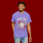 Take Time to Pray T‑Shirt — Vintage Pocket Watch & Roses Spiritual Tee