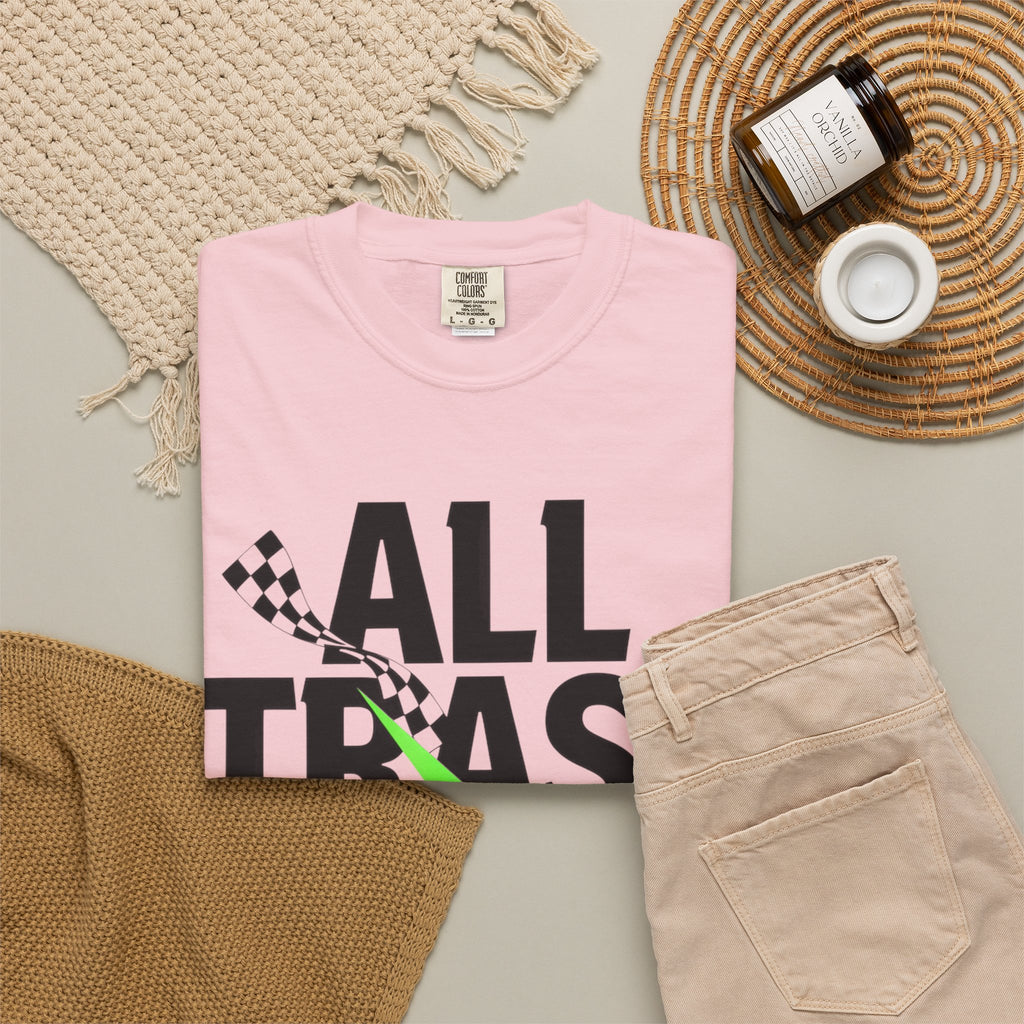 T-Shirt — "All Trash No Trailer" Bold Graphic Tee