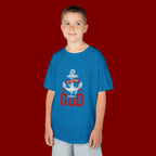 Kids Anchor T‑Shirt – "I'm Nothing Without God" Christian Tee for Boys & Girls