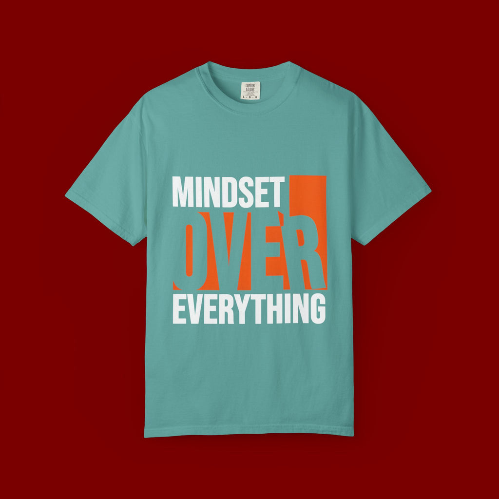 OVER Block Graphic T-Shirt — Bold Orange Minimalist Tee