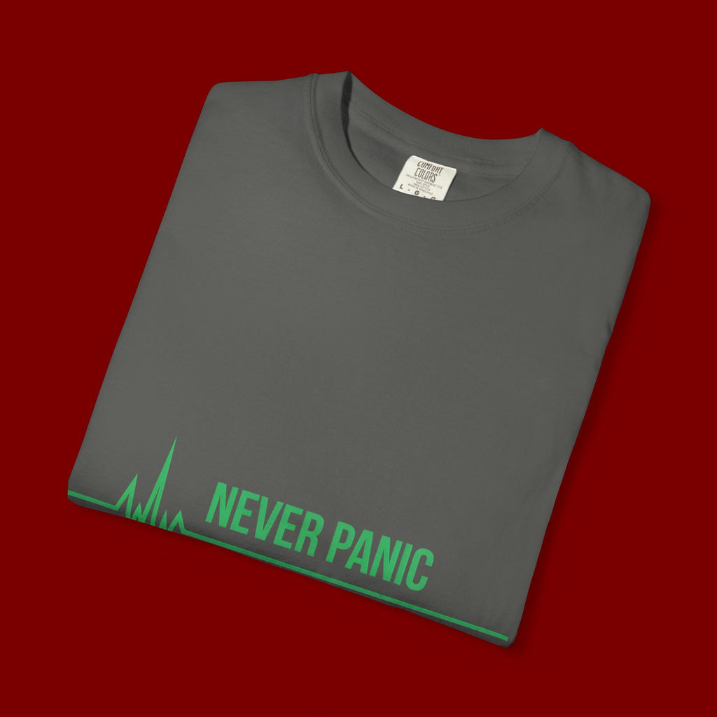 Prayer Tee — "Never Panic Just Pray" Graphic T-Shirt