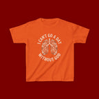 Kids T-Shirt – "I Can't Go a Day Without God" Floral Lungs Christian Tee