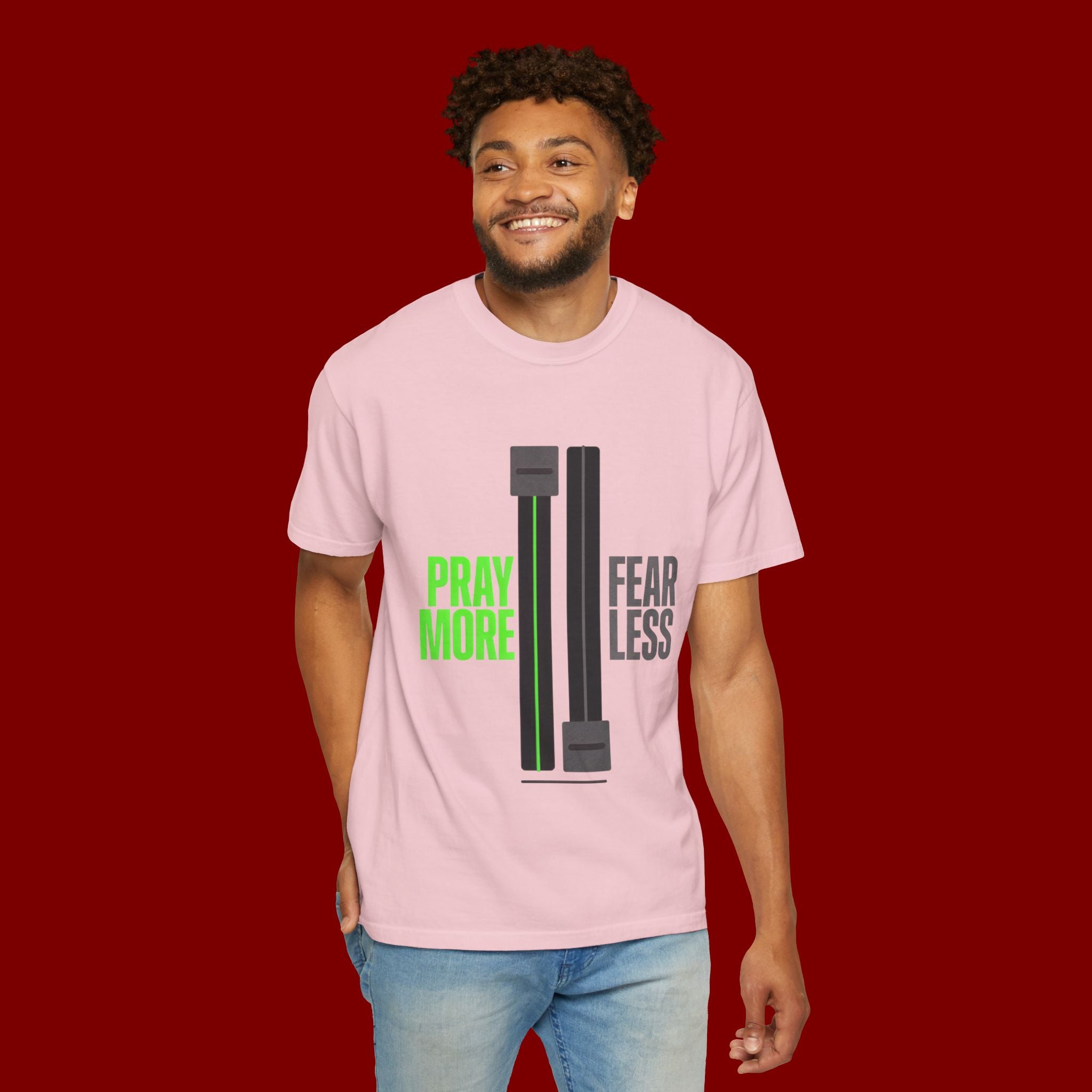 Pray More Fear Less T-Shirt — Inspirational Faith Graphic Tee