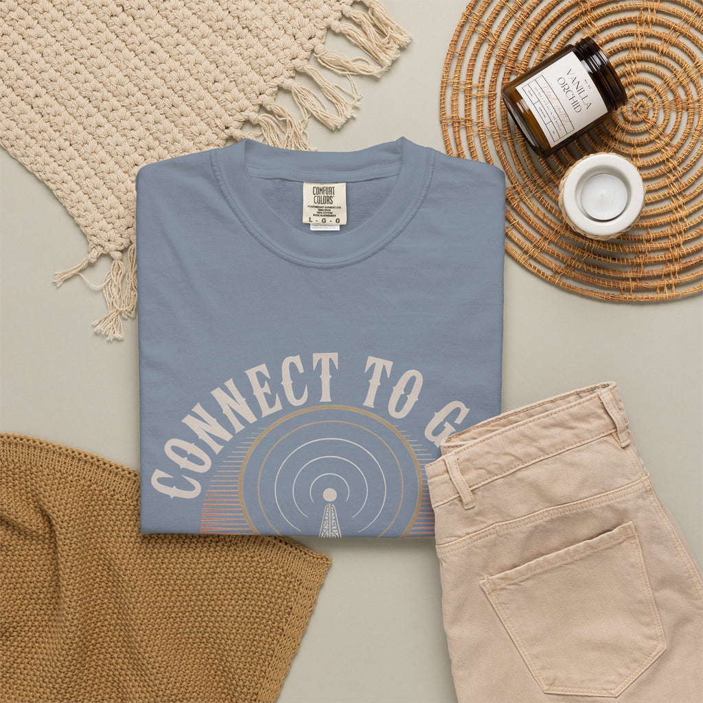 Connect to God T-Shirt — "The Password Is Prayer" Christian Faith Graphic Tee