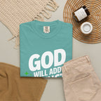 Inspirational T-Shirt — "God Will Add Strength to Your Strength" Christian Faith Tee