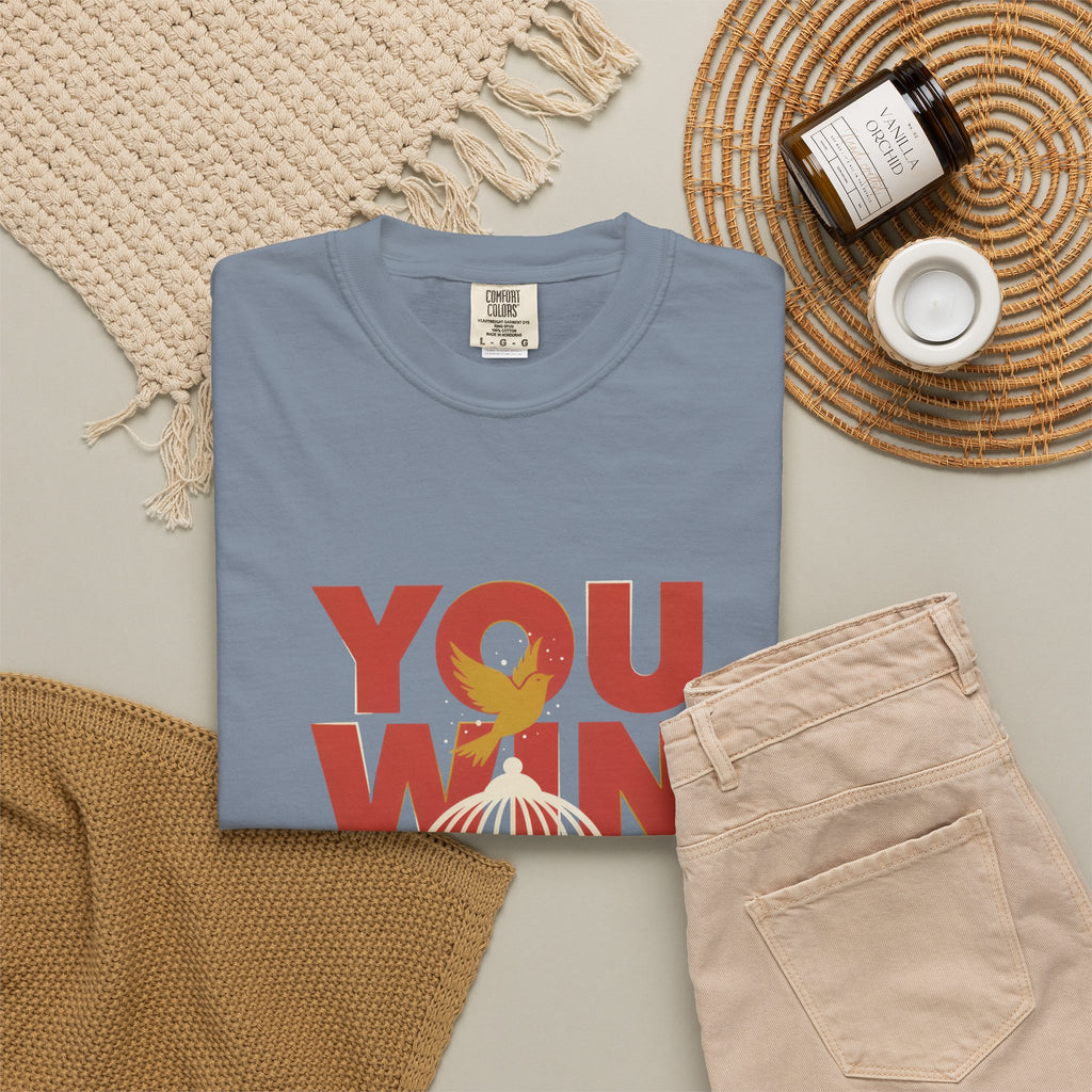 T-Shirt — "You Win When You Pray" Inspirational Faith Graphic Tee