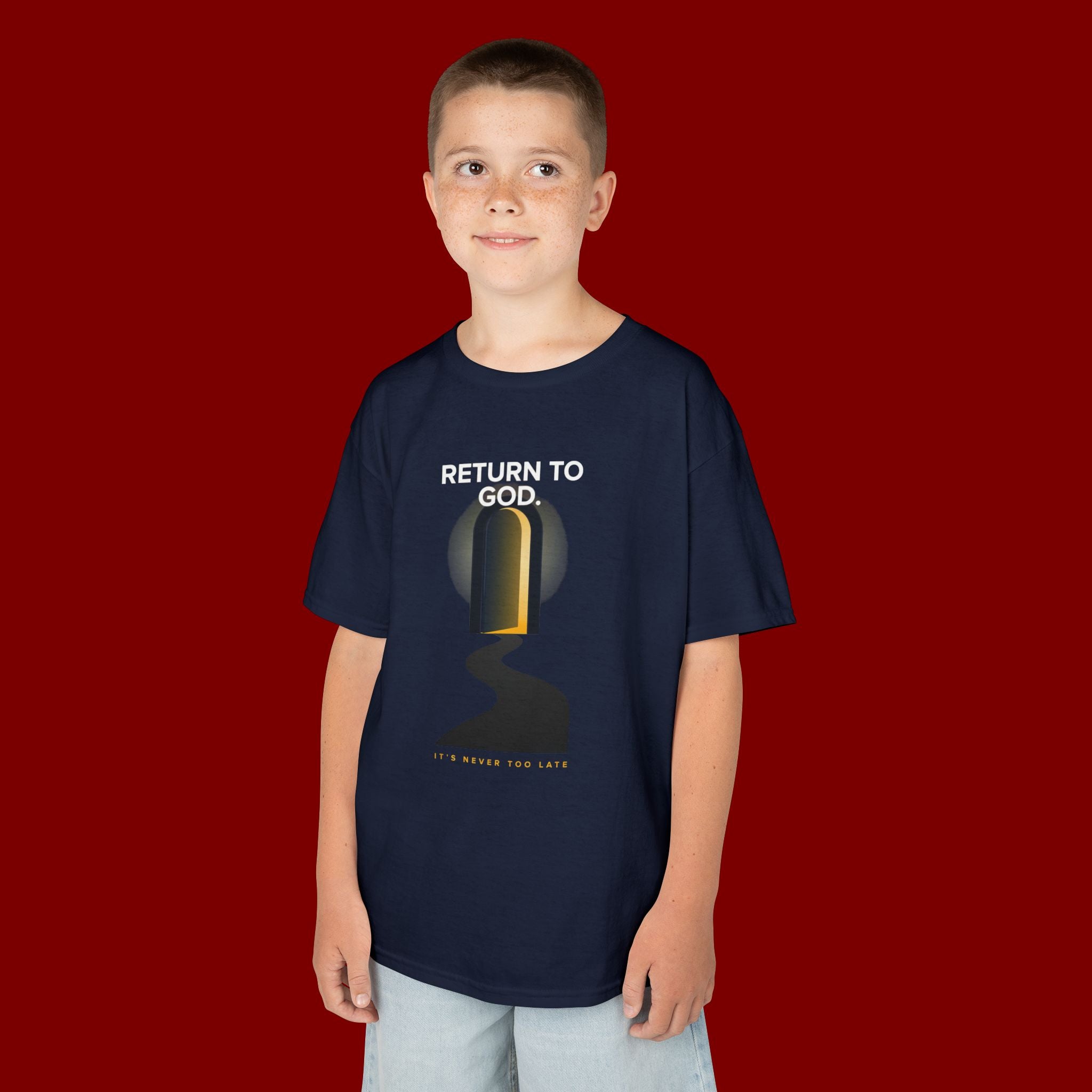 Kids T‑Shirt — "Return to God" Spiritual Graphic Tee