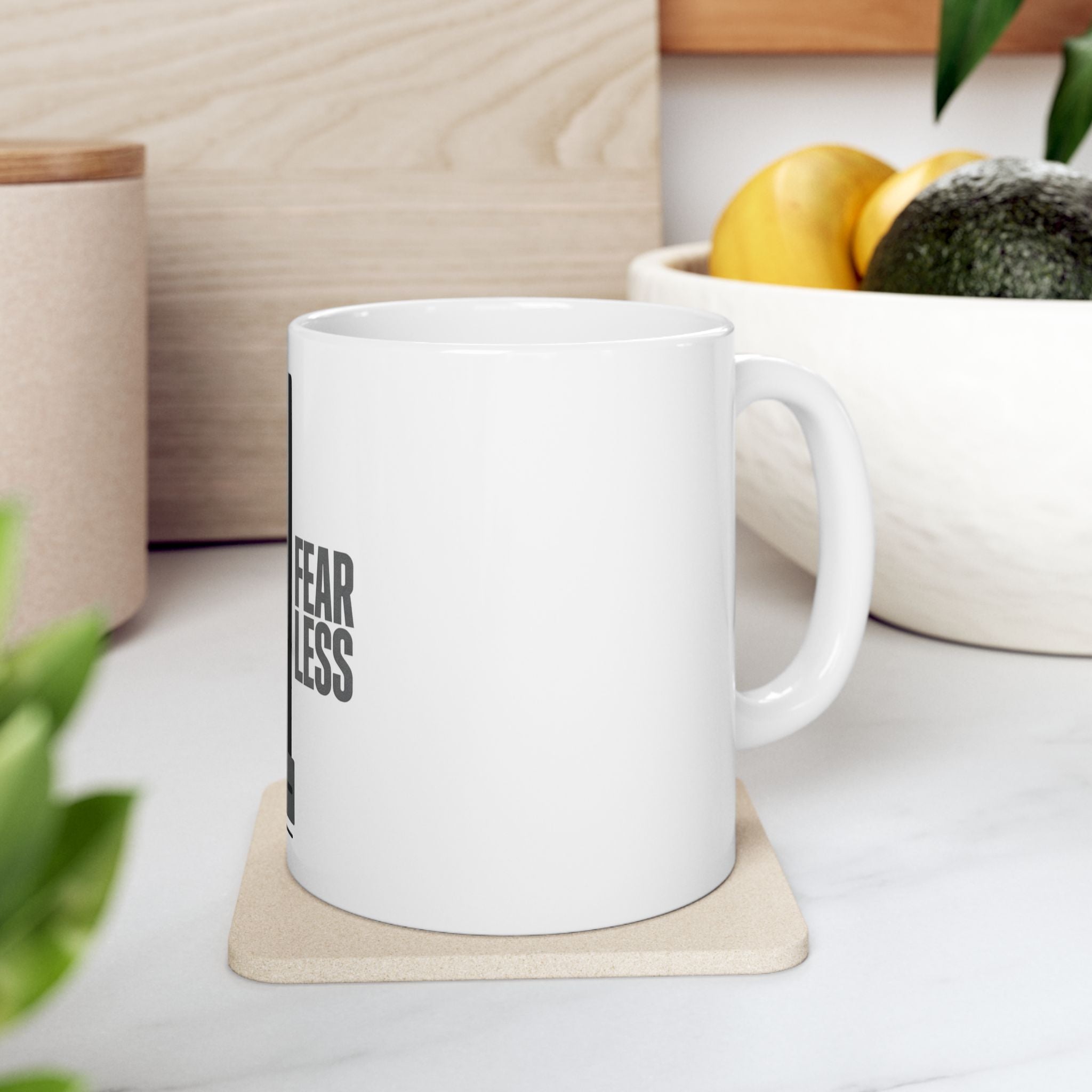 Pray More Fear Less Ceramic Mug – Inspirational Faith Coffee Cup (11oz/15oz)