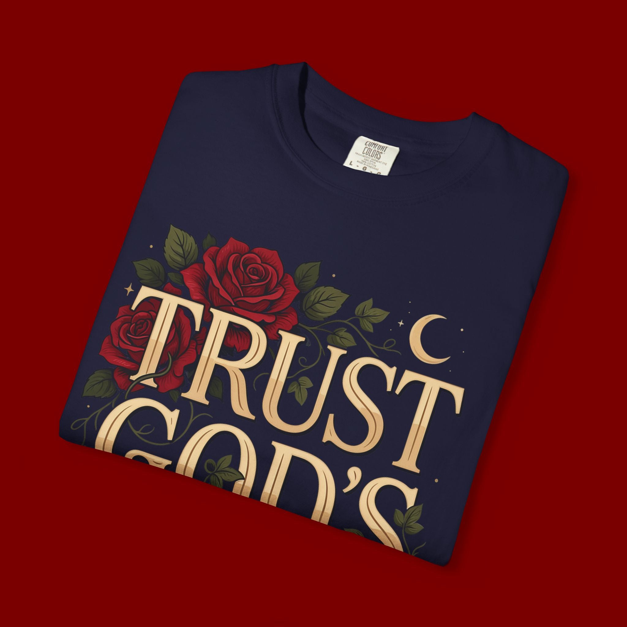 Trust God’s Plan T-Shirt — Floral Faith Graphic Tee