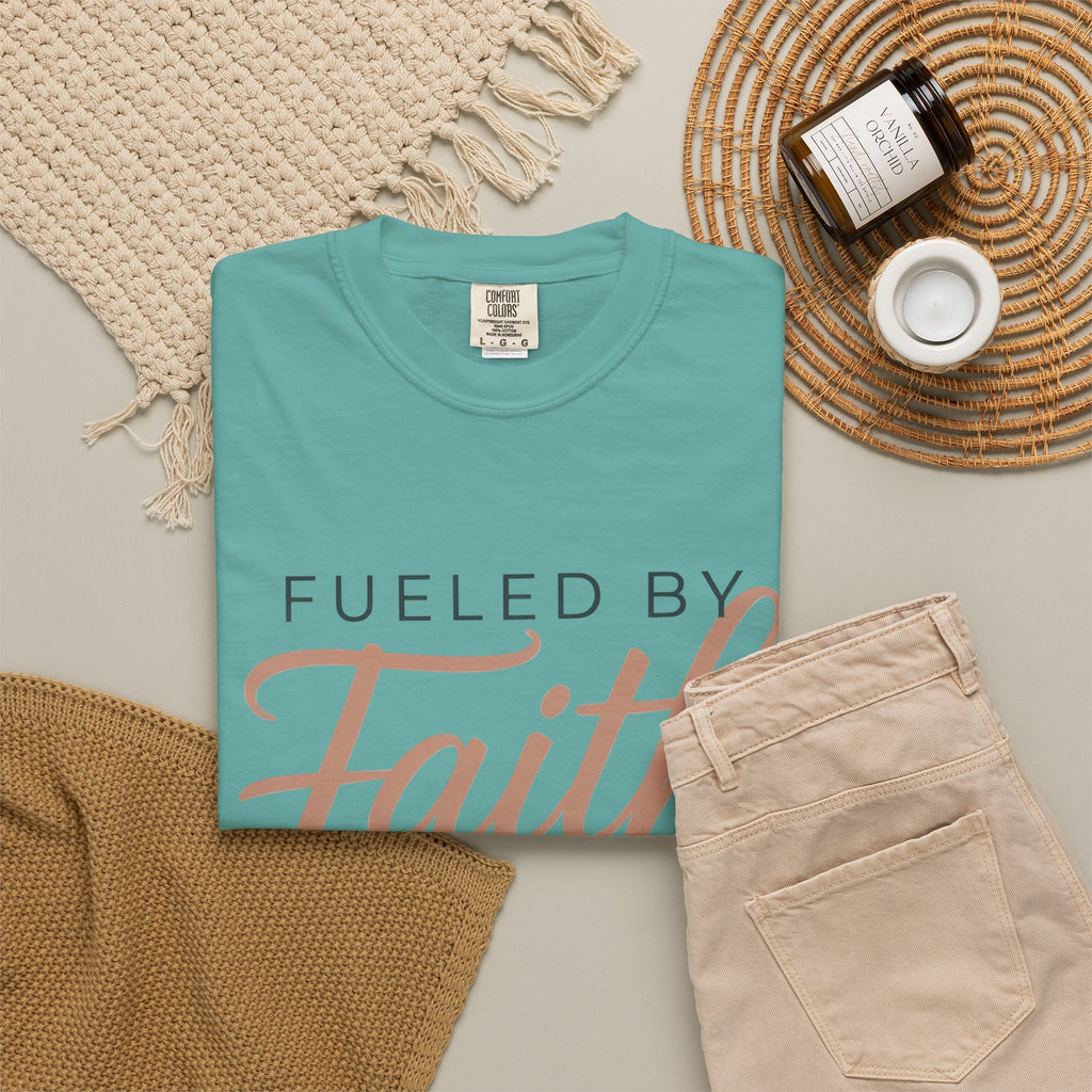 Fueled by Faith Not Fear T-Shirt — Inspirational Christian Graphic Tee