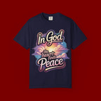 T-Shirt — “In God the Heart Finds Peace” Religious Faith Tee