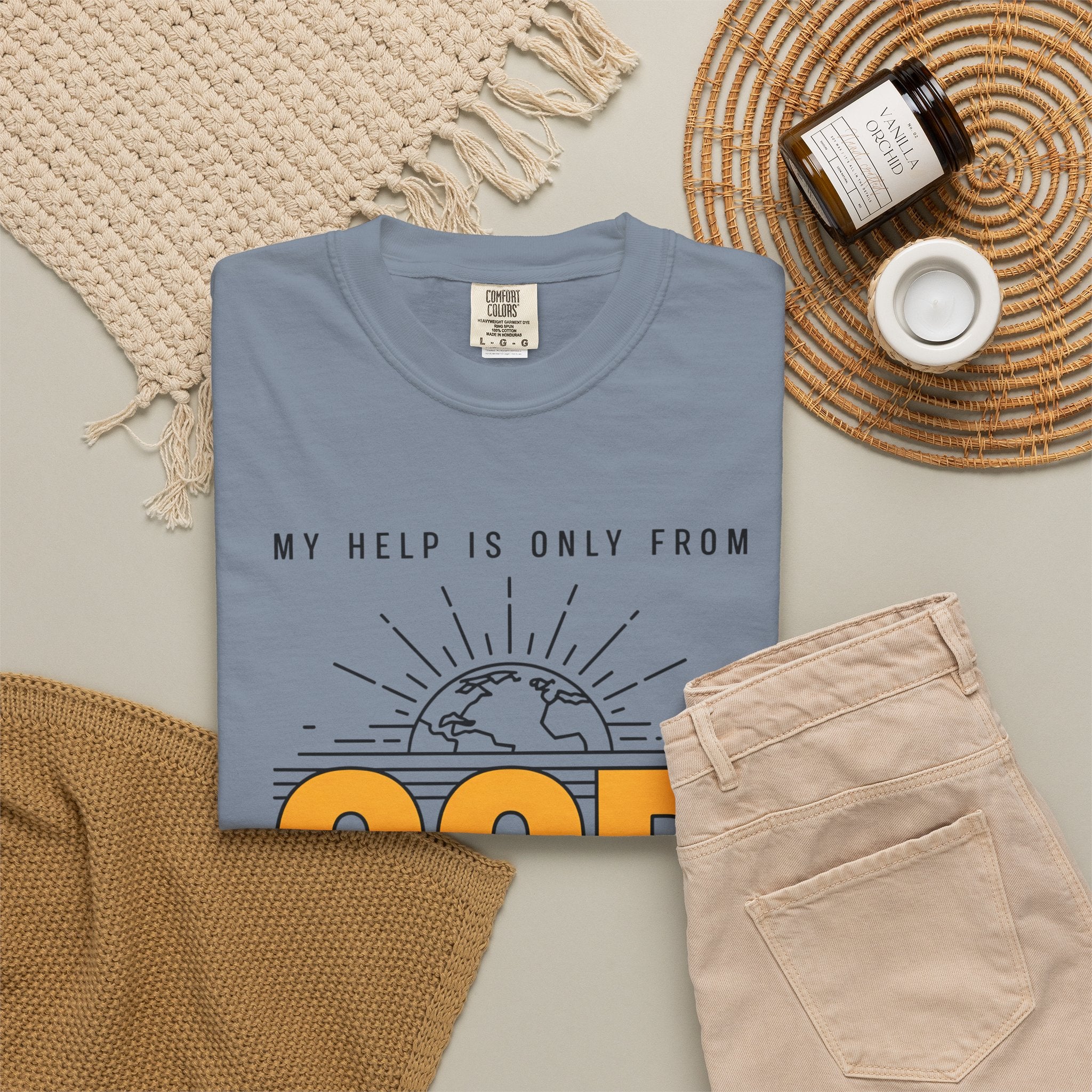 God The Creator T-Shirt — My Help Is Only From God Faith Tee