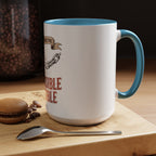 Accent Coffee Mug — "Faith Makes the Impossible Possible" Inspirational Ceramic Mug