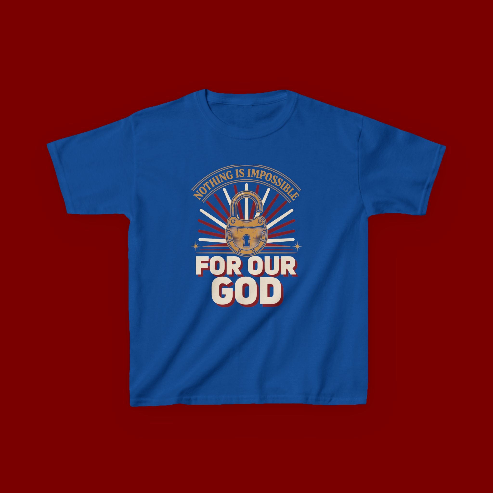 Kids 'For Our God' Christian Faith T‑Shirt — Inspirational Religious Tee