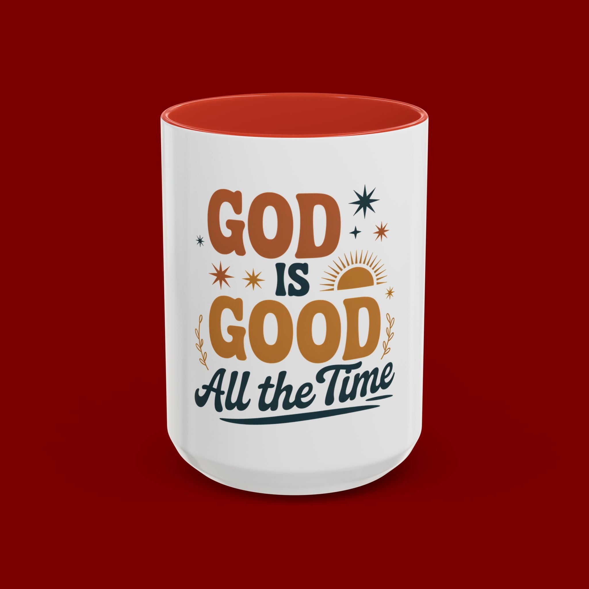 Praise the Lord Coffee Mug – Retro Christian Faith Accent Mug (11/15oz)