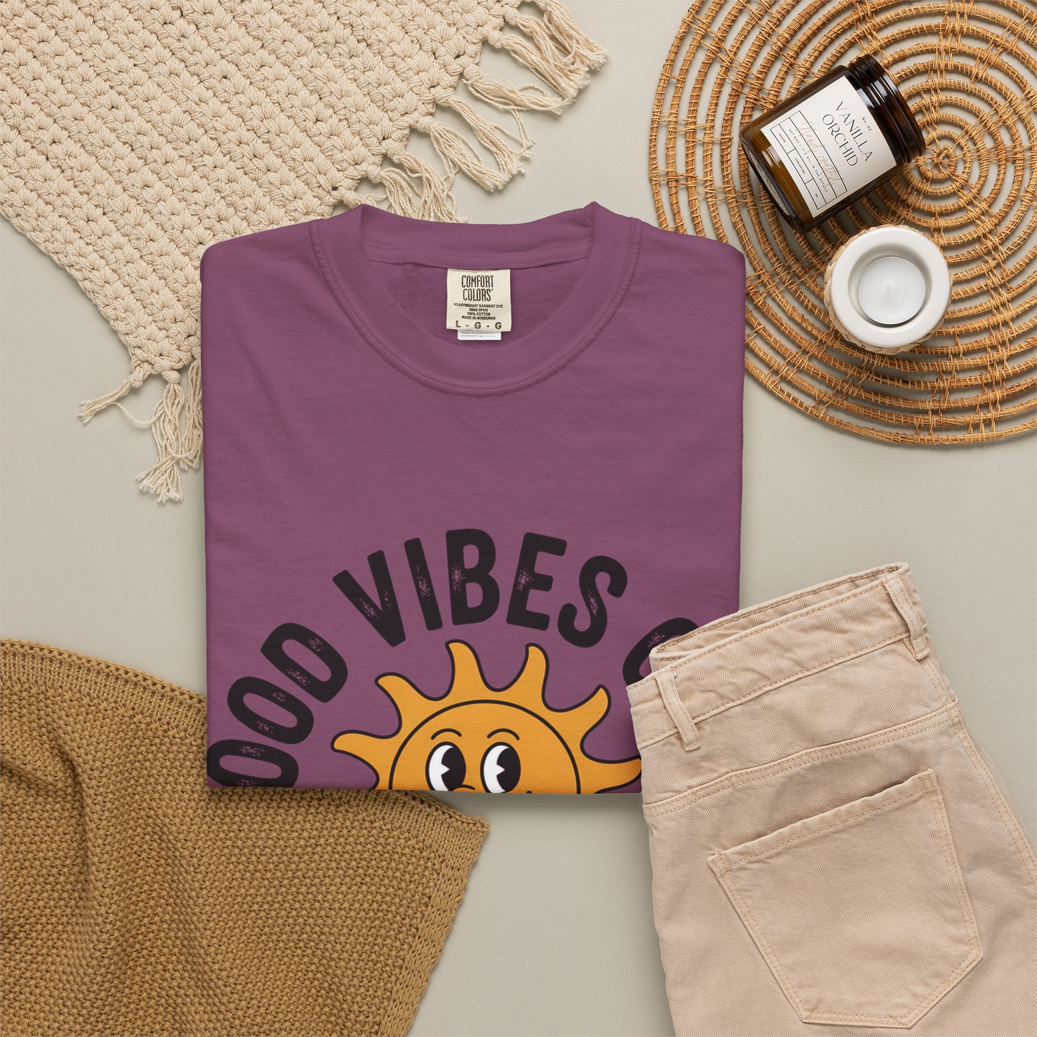 Good Vibes Only Sun Graphic T-Shirt