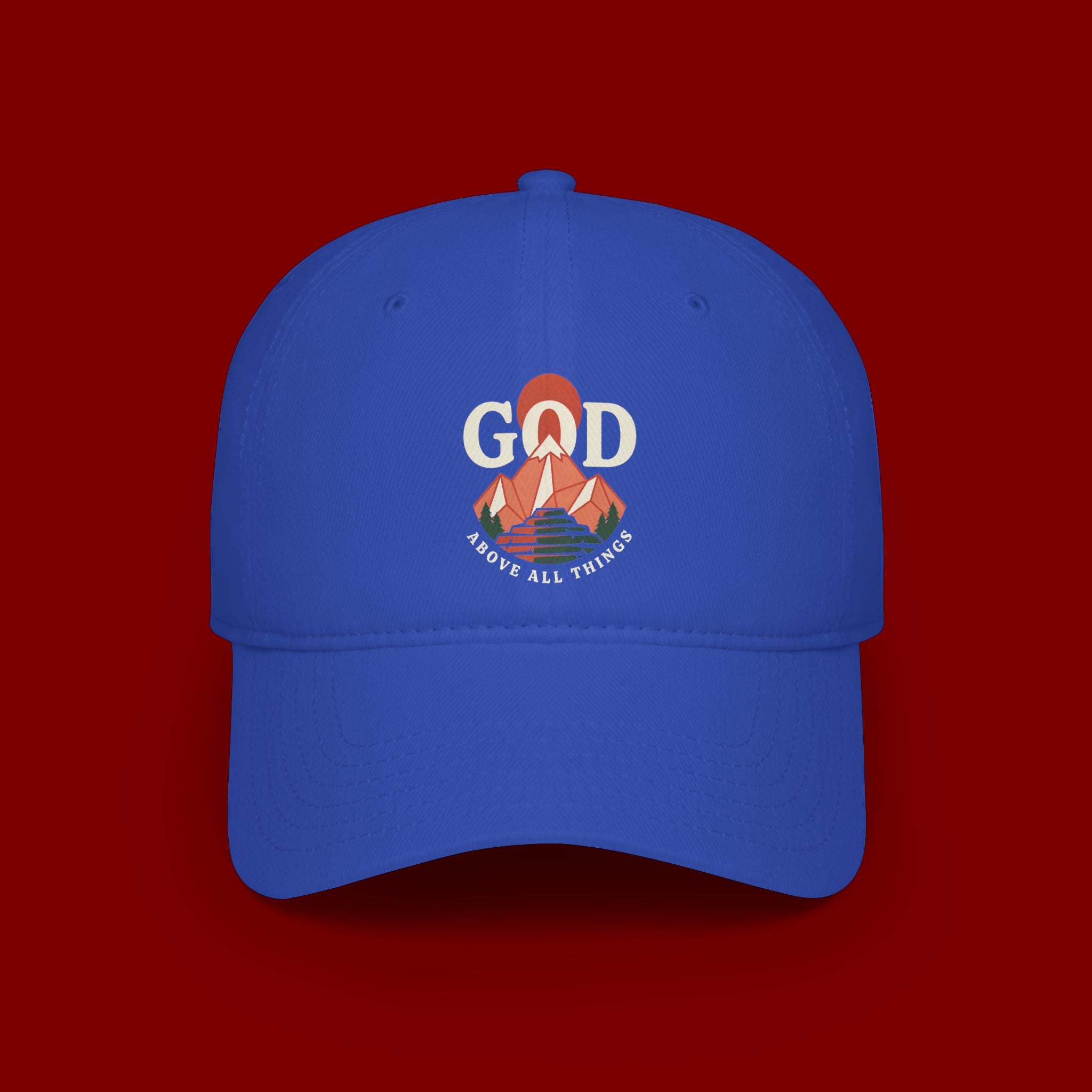 God Above All Things Embroidered Baseball Cap
