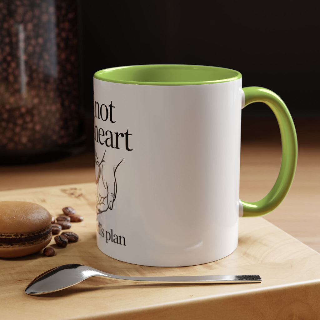 Do Not Lose Heart Accent Coffee Mug — Trust God’s Plan Inspirational Christian Mug