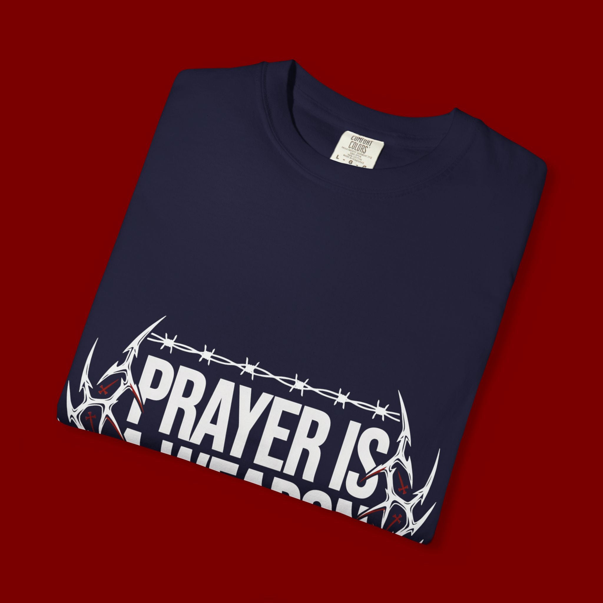 Prayer Is A Weapon T-Shirt — Christian Faith Graphic Tee