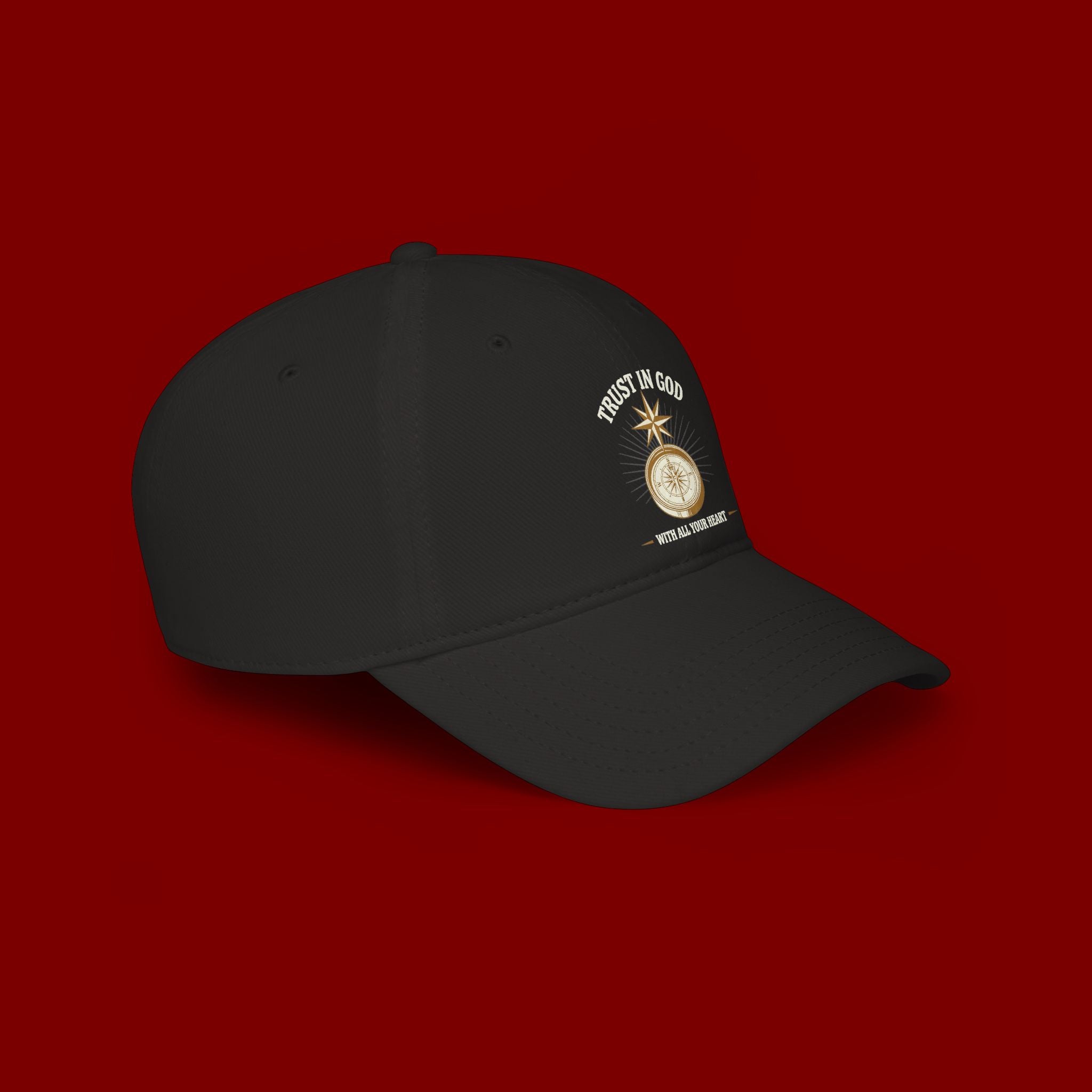 Trust In God Baseball Cap — "Trust in God With All Your Heart" Embroidered Low Profile Hat