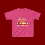 Kids T-Shirt - "Positive" Retro Sunrise Tee (Mind • Vibes • Life)