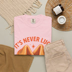 Christian Graphic T-Shirt — “It’s Never Luck, It’s Always God” Fortune Cookie Design