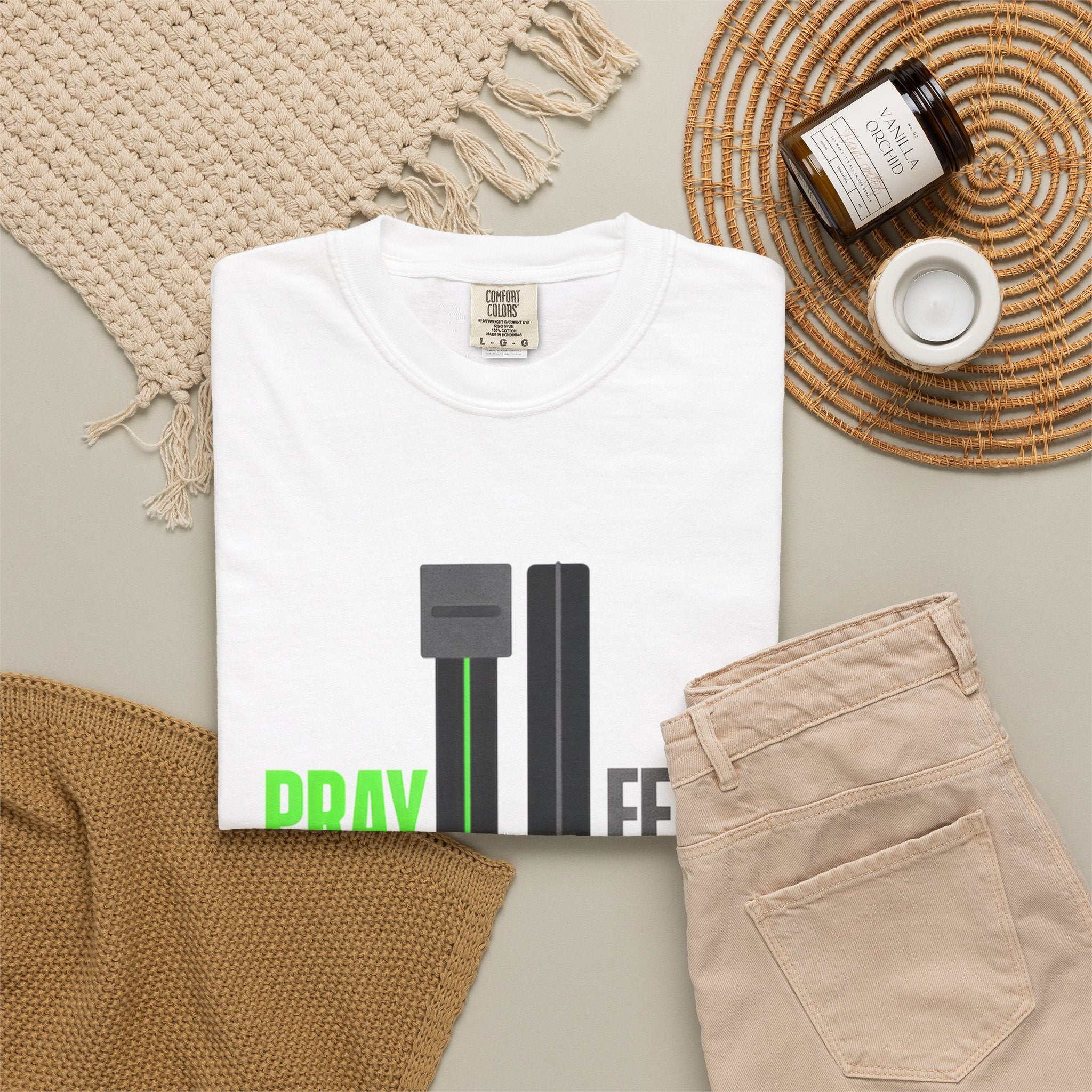 Pray More Fear Less T-Shirt — Inspirational Faith Graphic Tee